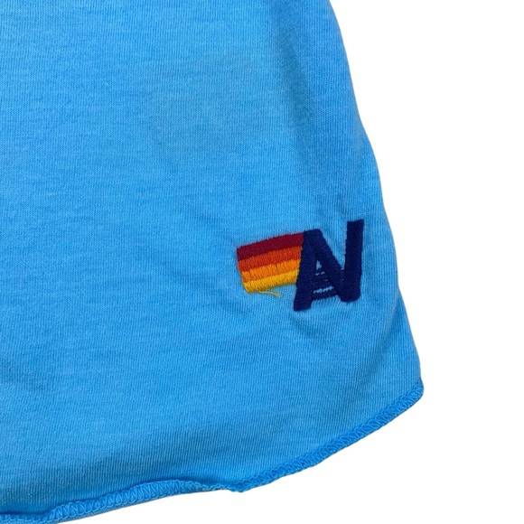 Aviator Nation Women’s‎ Medium Lightning Bolt Tank Top Blue USA Made - Picture 2 of 6